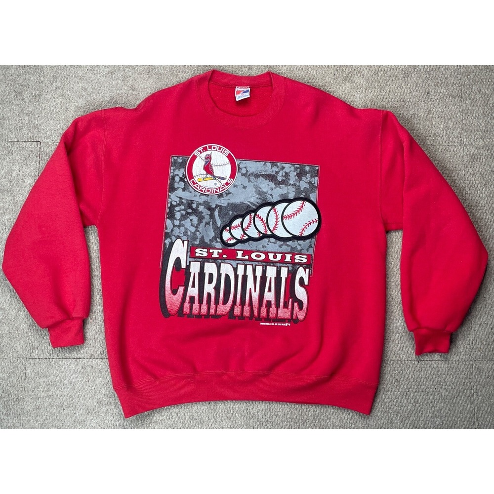 Swingster Made In USA‎ Vtg Rare St. Louis Cardinals Baseball Sweatshirt Size XL